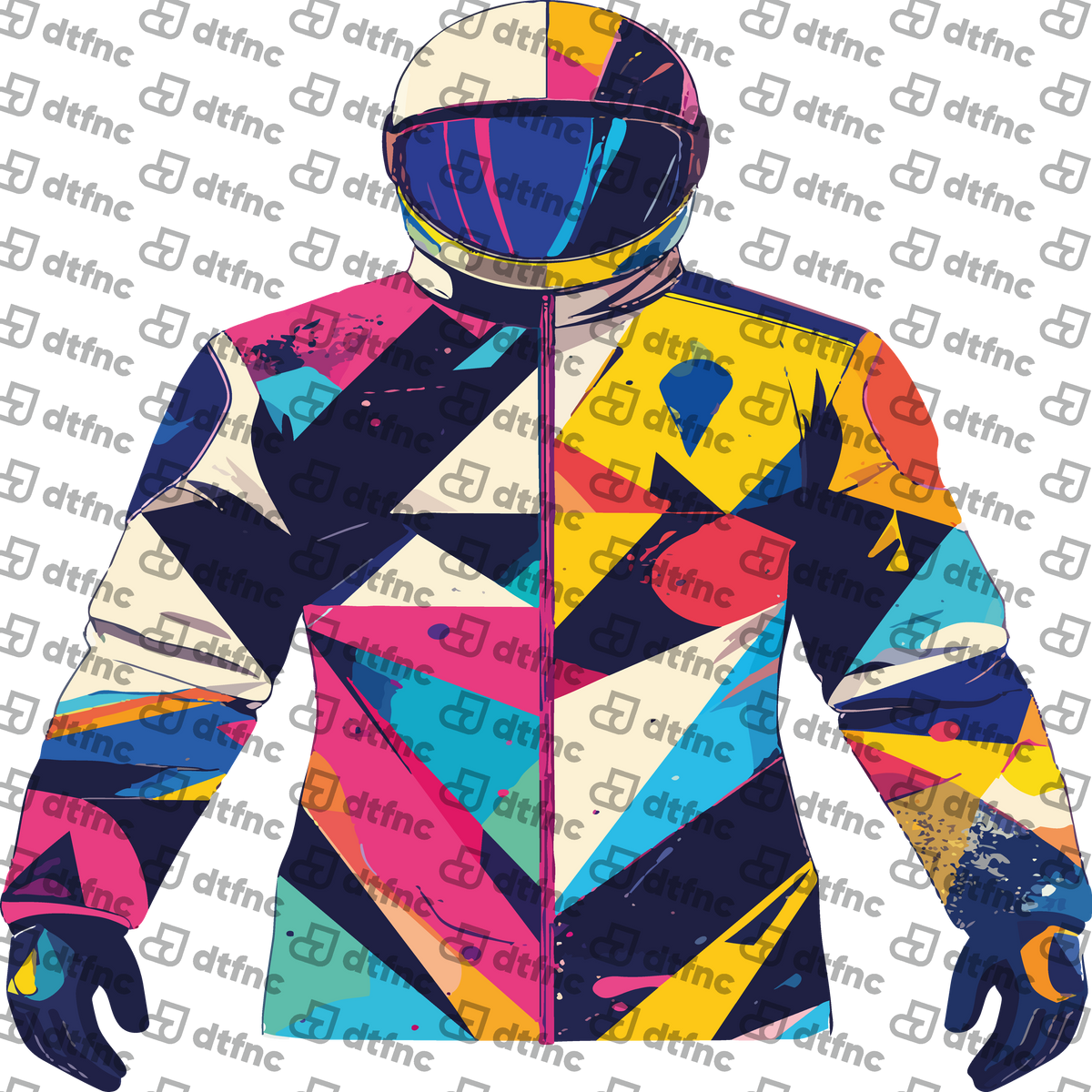 Winter Olympics - Geometric Retro Ski Suit