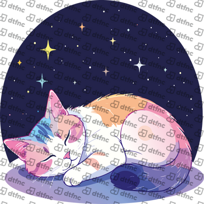 Animals - Starry Slumber Cat