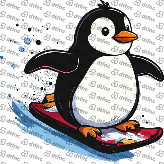 Animals - Shredding Snowboard Penguin