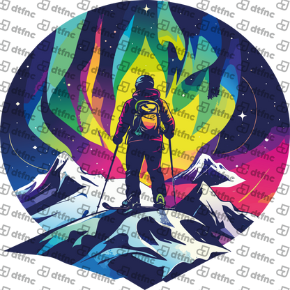 Winter Olympics - Techno Aurora Mountain Peak