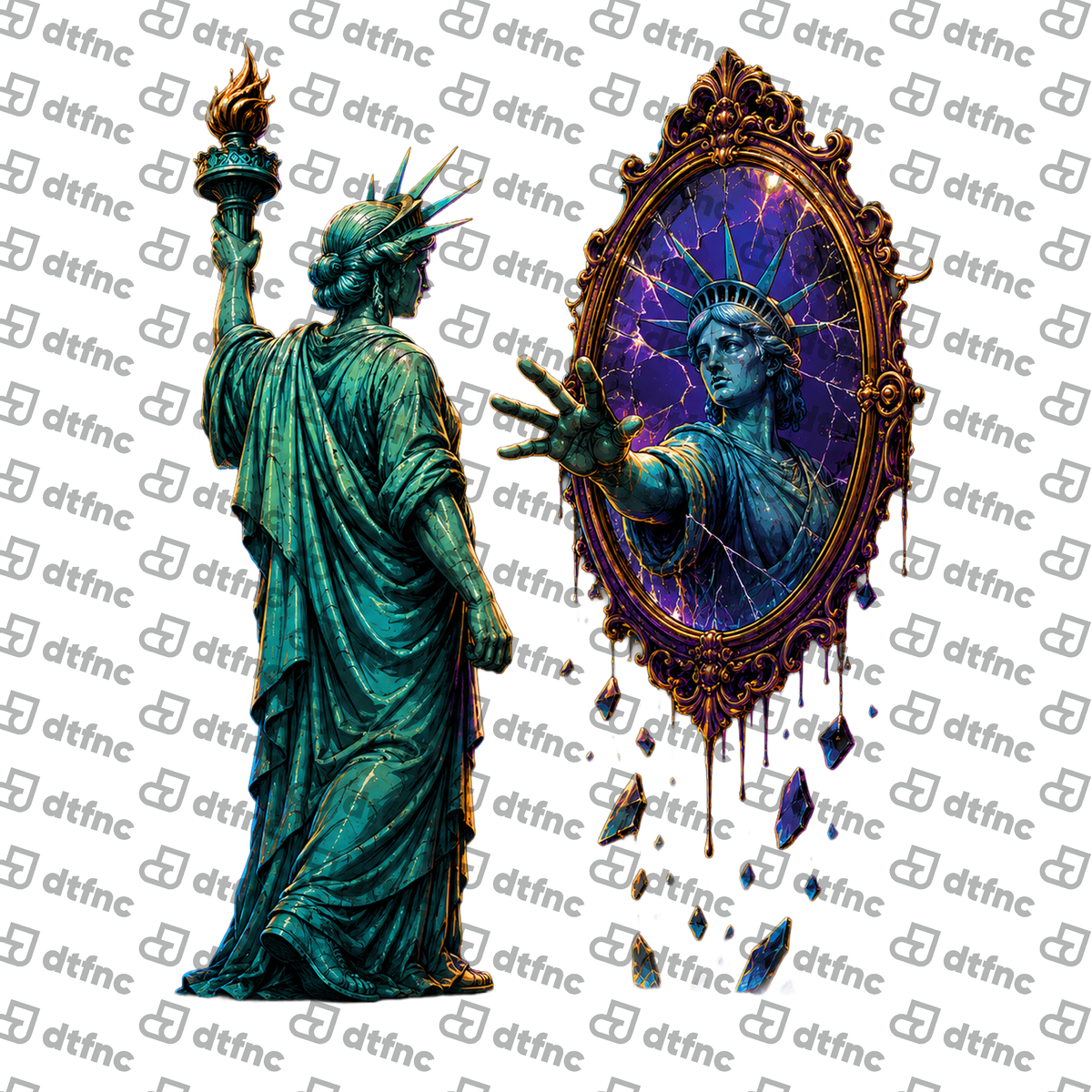 Art – Fractured Reflection Liberty