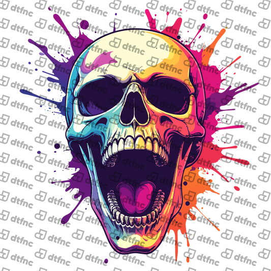 Warriors & Legends - Neon Scream Skull