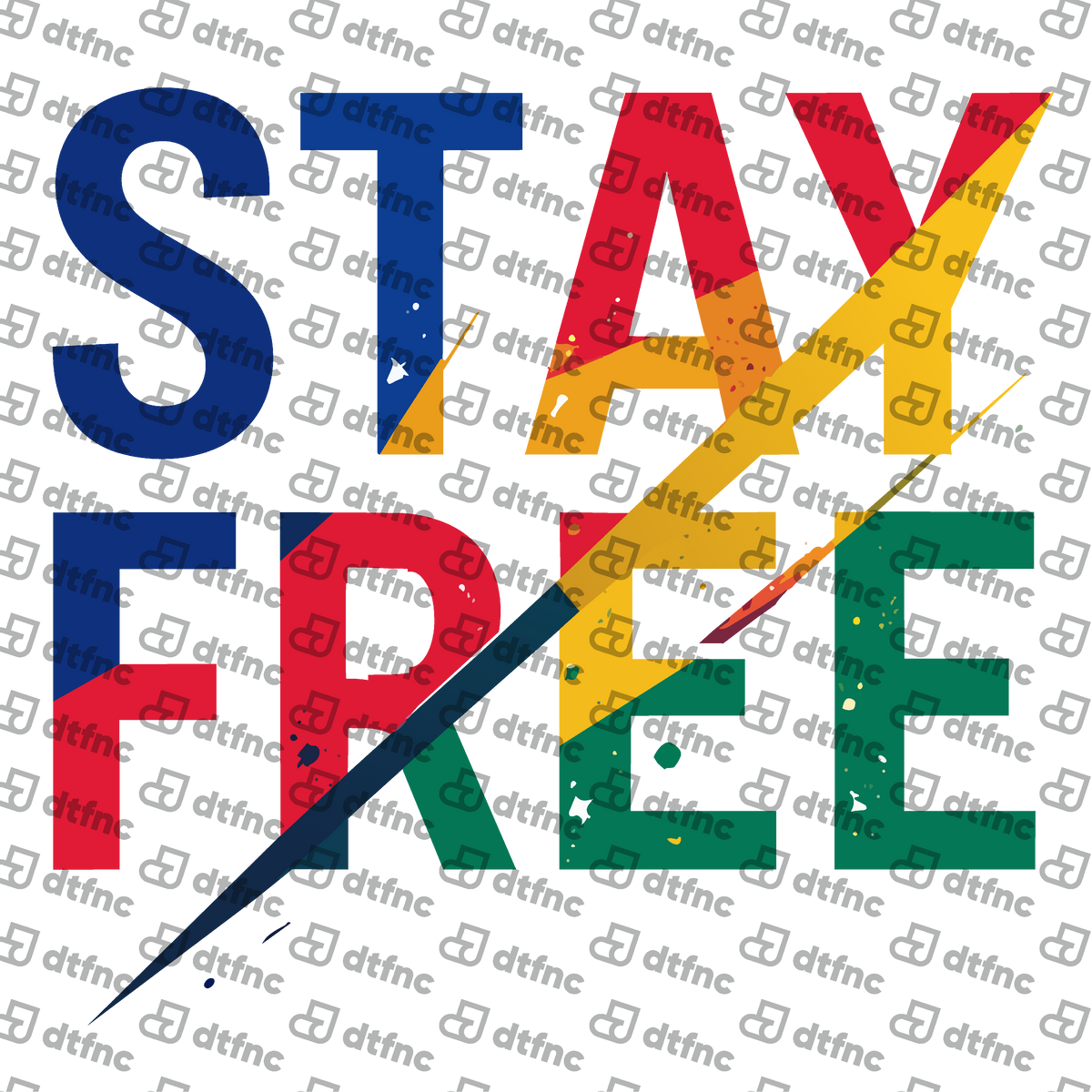 4th of July - Dynamic Stay Free Splatter