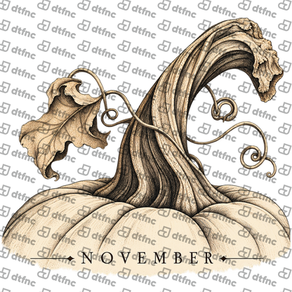 Thanksgiving - Vintage November Pumpkin