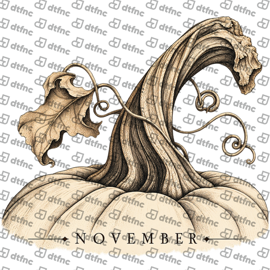 Thanksgiving - Vintage November Pumpkin