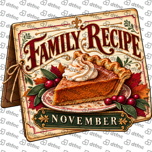 Thanksgiving - Family Recipe Pumpkin Pie
