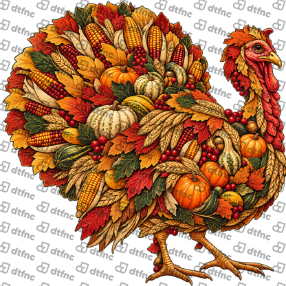 Thanksgiving - Harvest Feather Turkey
