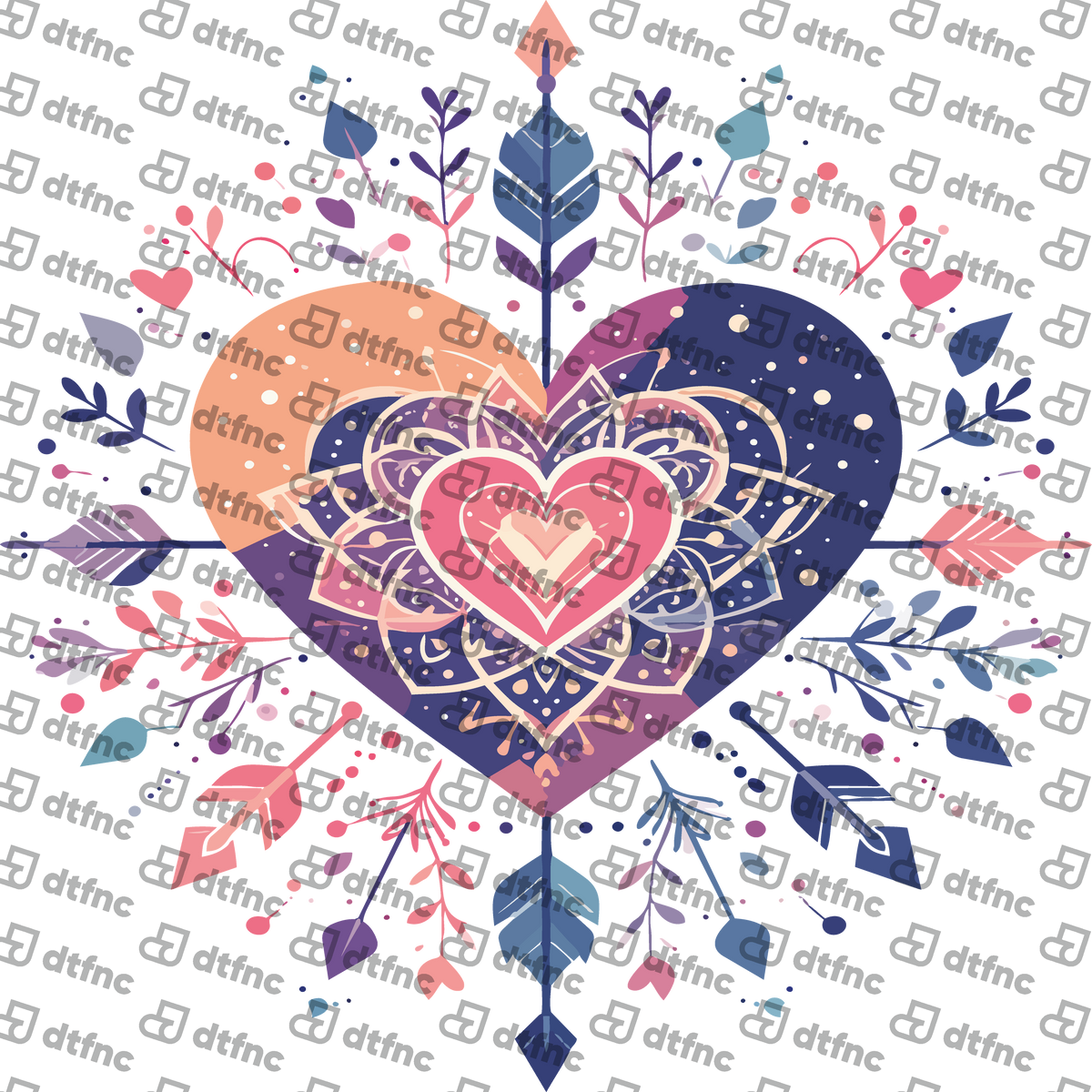Valentine's Day - Boho Mandala Heart
