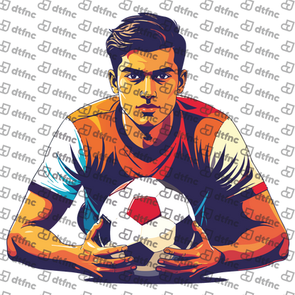 Soccer - The Determined Striker