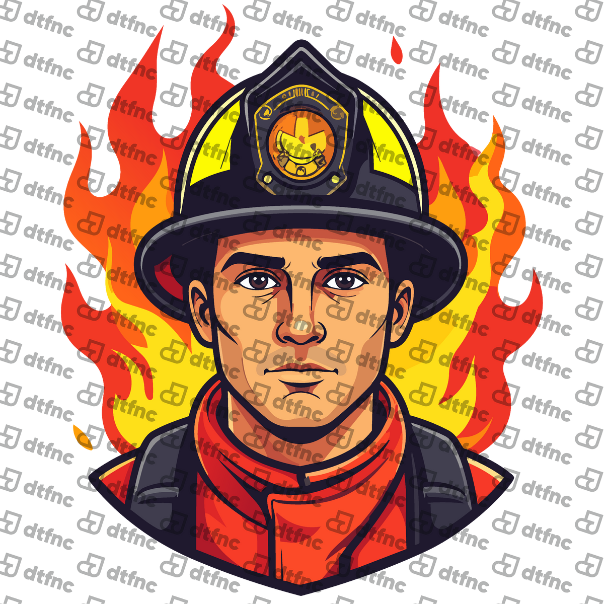 Occupation - Steadfast Firefighter in Flames