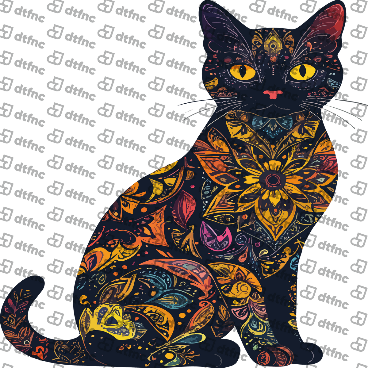 Animals - Midnight Mandala Cat
