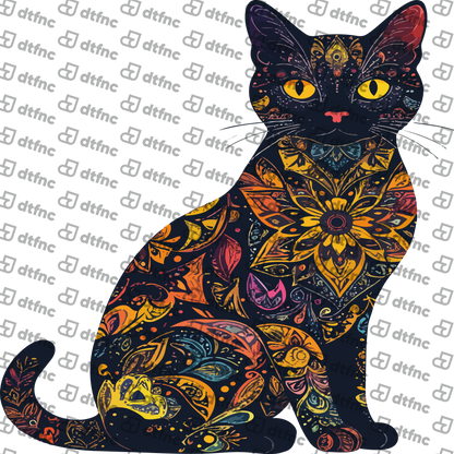 Animals - Midnight Mandala Cat