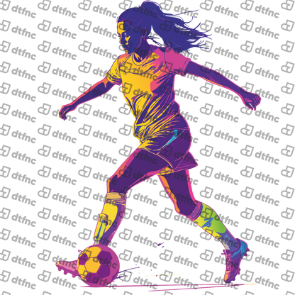 Soccer - Dynamic Female Footballer