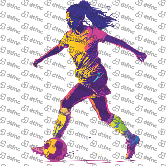 Soccer - Dynamic Female Footballer