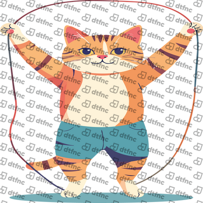 Animals - Jump Rope Fitness Cat