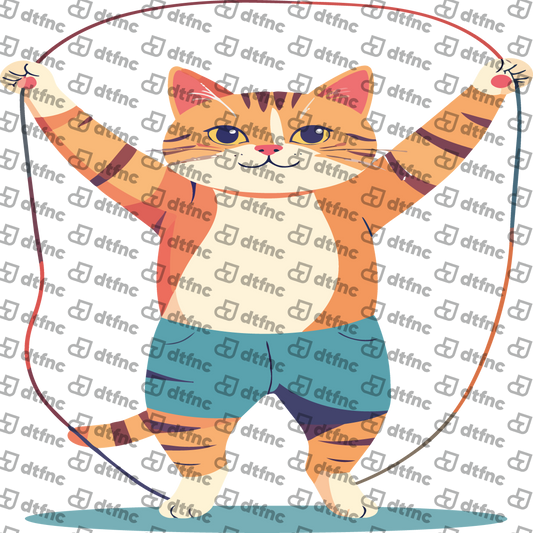 Animals - Jump Rope Fitness Cat