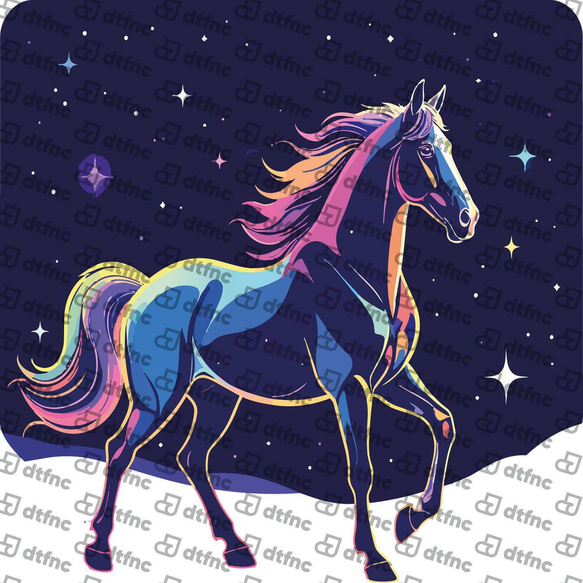 Animals - Cosmic Midnight Stallion