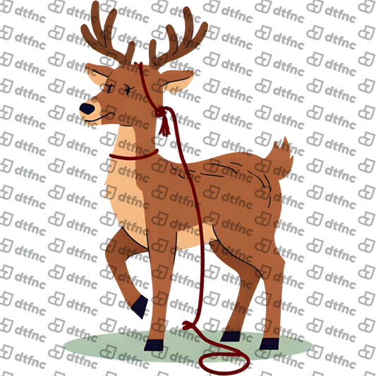 Christmas - Sweet Hand-Drawn Reindeer