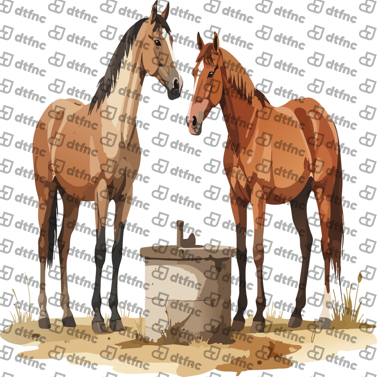 Animals - Rustic Watering Friends