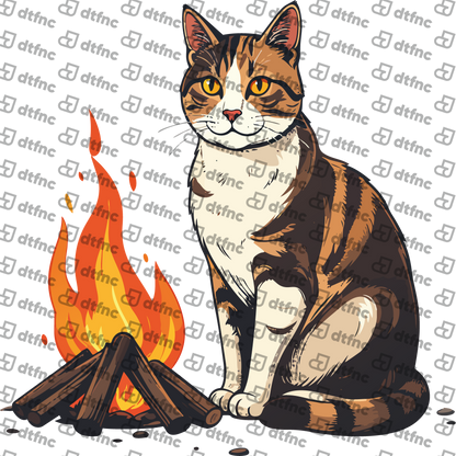 Animals - Cozy Campfire Cat