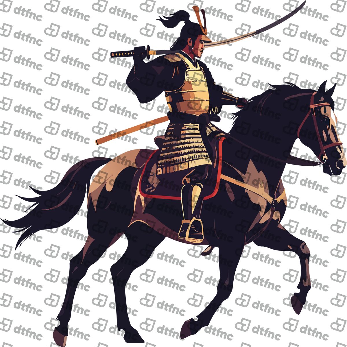 Animals - Mounted Samurai Warrior