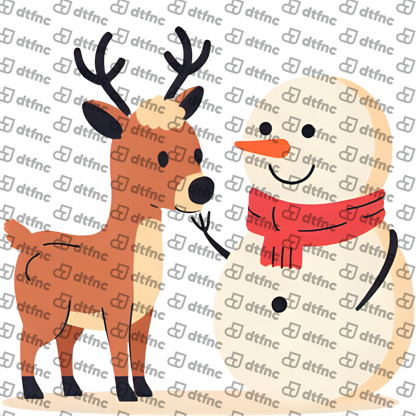 Christmas - Reindeer & Snowman Pals