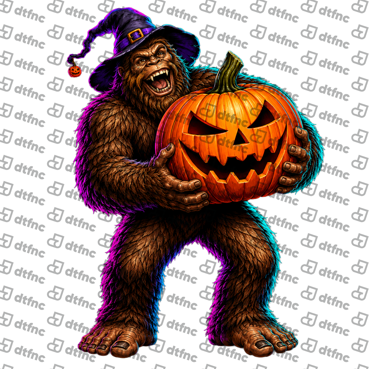 Halloween - Witchy Bigfoot Pumpkin