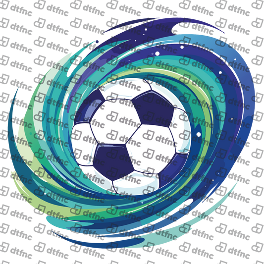 Soccer - Cosmic Soccer Swirl