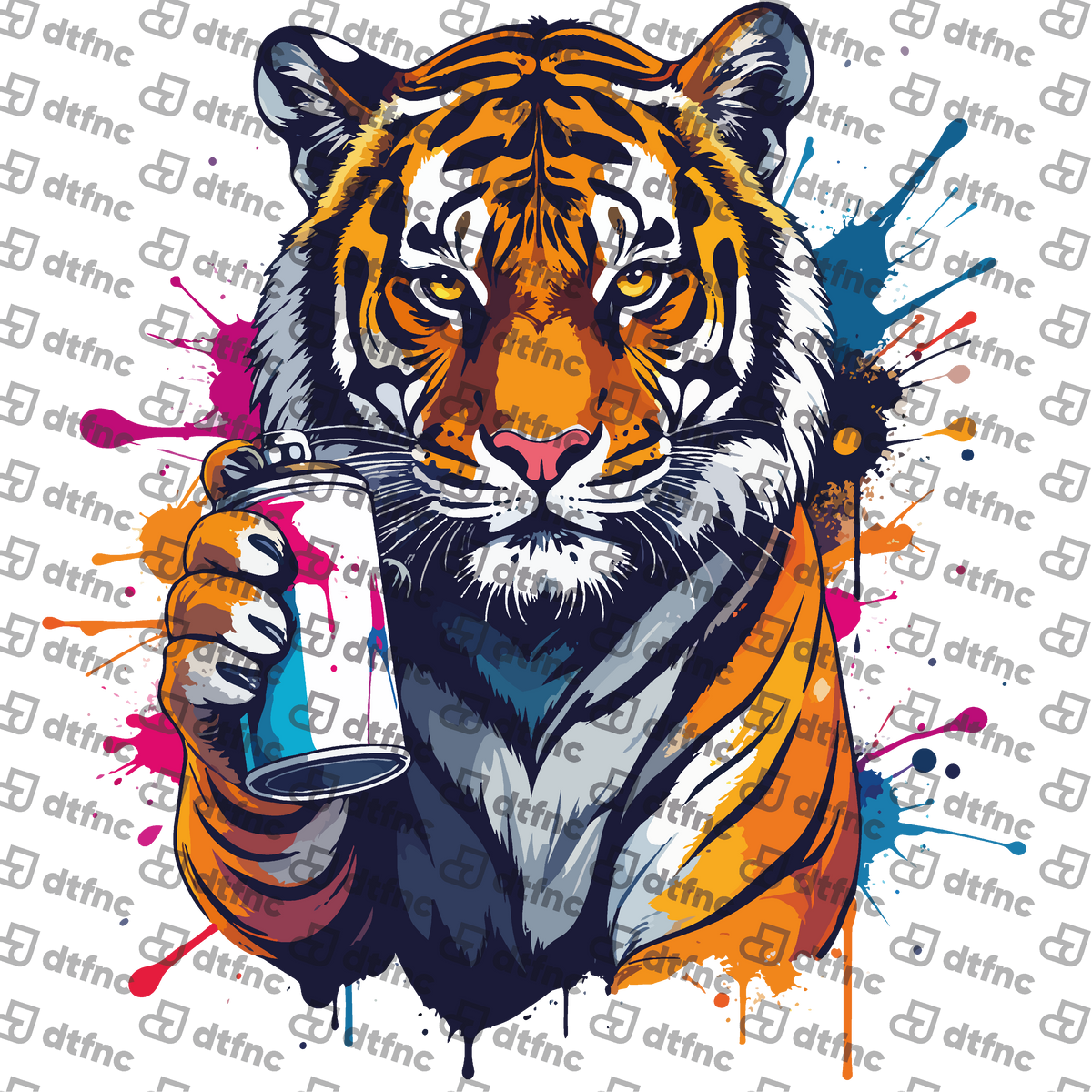 Animals - Vibrant Graffiti Tiger