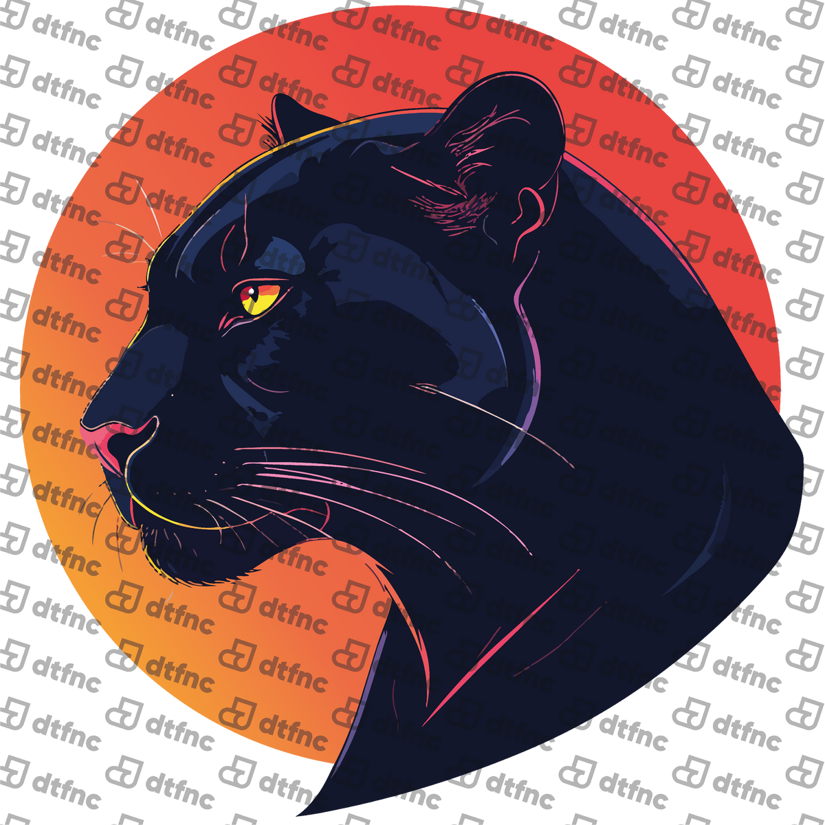 Animals - Neon Panther Sunset