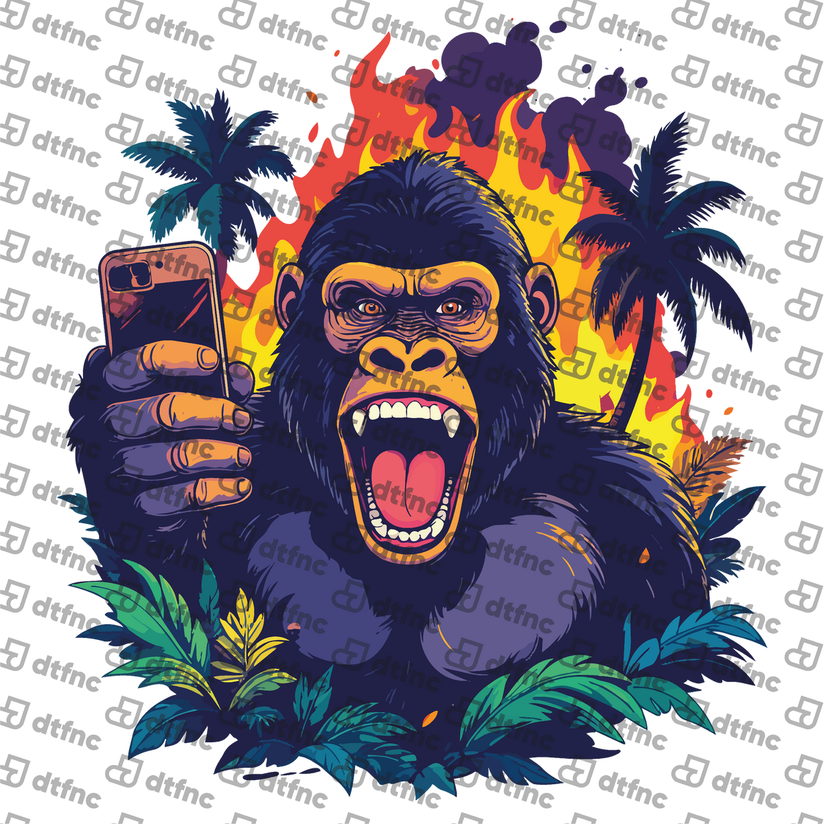 Animals - Roaring Jungle Selfie Gorilla