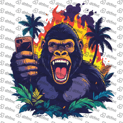 Animals - Roaring Jungle Selfie Gorilla