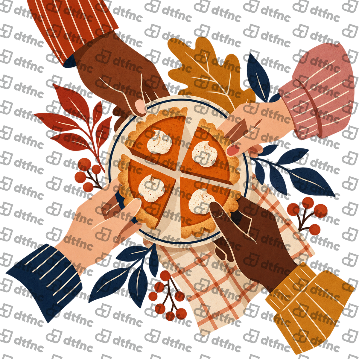 Thanksgiving - Gather Around the Pumpkin Pie