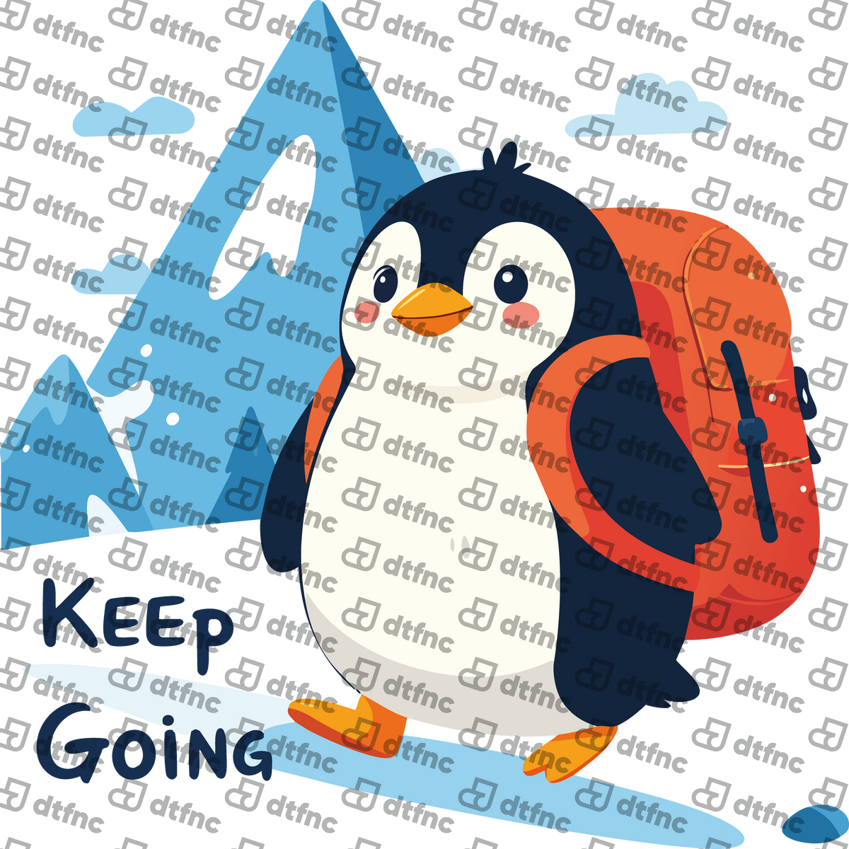 Animals - "Keep Going" Backpacking Penguin