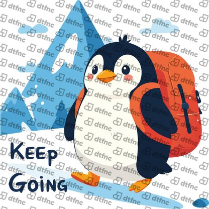 Animals - "Keep Going" Backpacking Penguin
