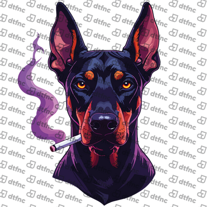 Animals - Midnight Neon Doberman