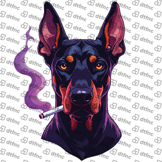 Animals - Midnight Neon Doberman