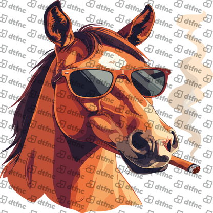 Animals - Cool Smokin' Horse