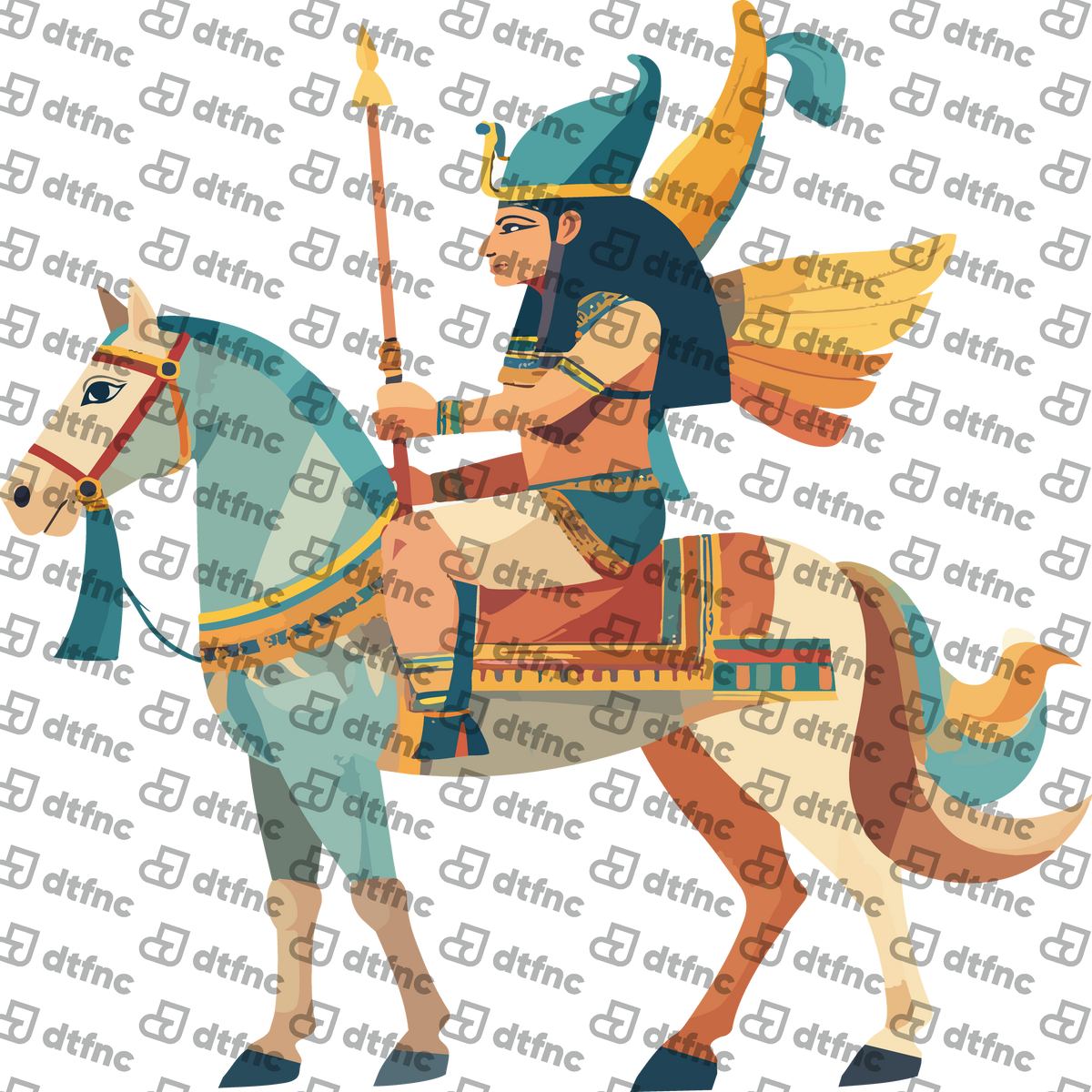 Animals - Winged Egyptian Horse Guardian