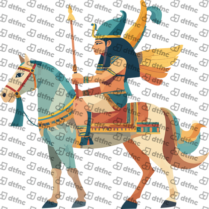 Animals - Winged Egyptian Horse Guardian