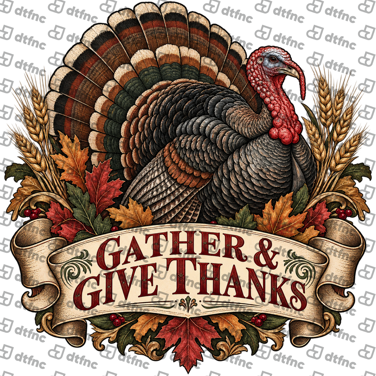 Thanksgiving - Gather & Give Thanks Turkey
