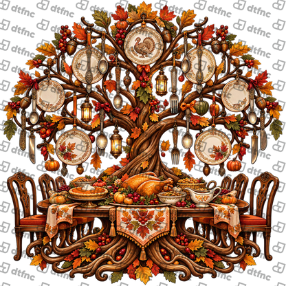 Thanksgiving - Enchanted Harvest Feast Tree