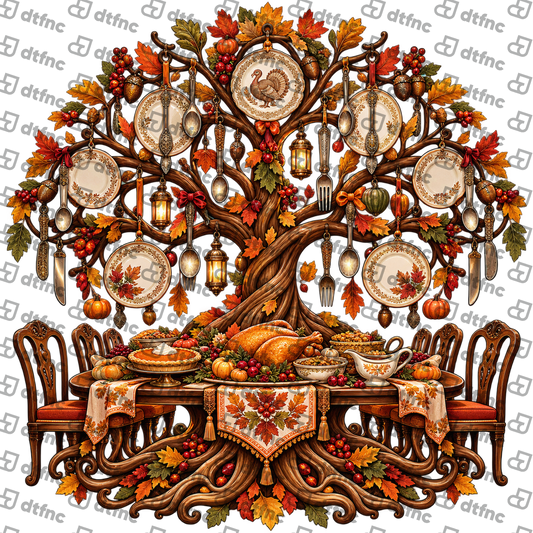 Thanksgiving - Enchanted Harvest Feast Tree