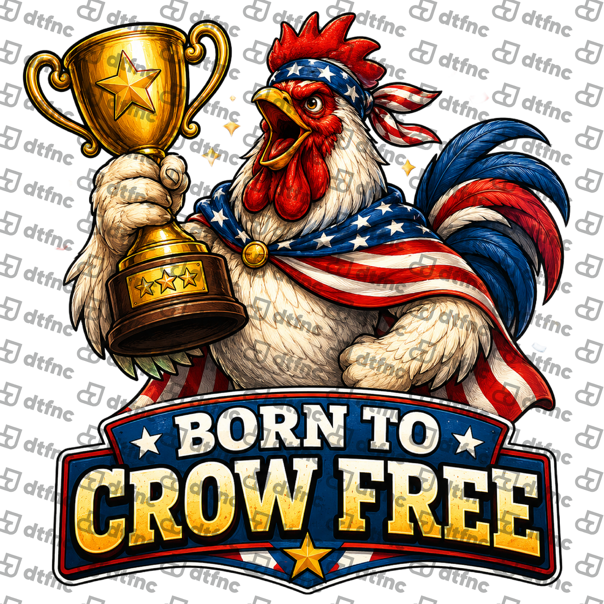 4th of July - Born to Crow Free Champion Rooster
