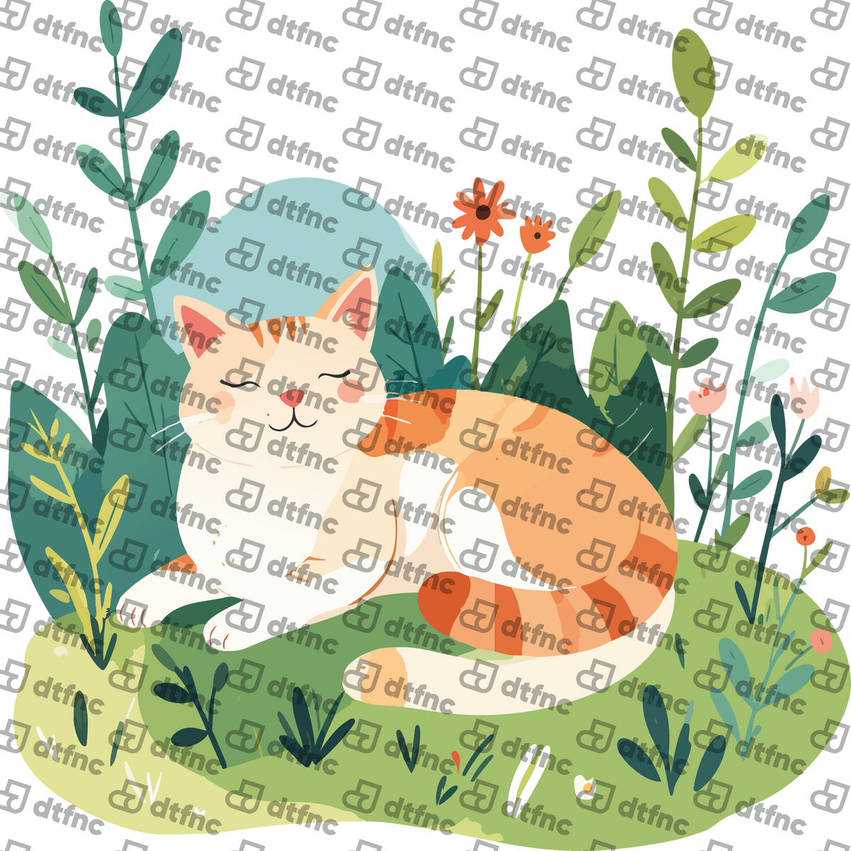 Animals - Peaceful Garden Cat
