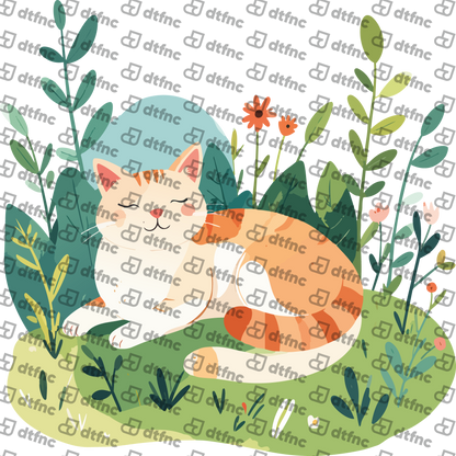 Animals - Peaceful Garden Cat