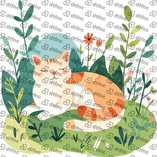 Animals - Peaceful Garden Cat