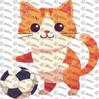 Animals - Playful Soccer Kitten