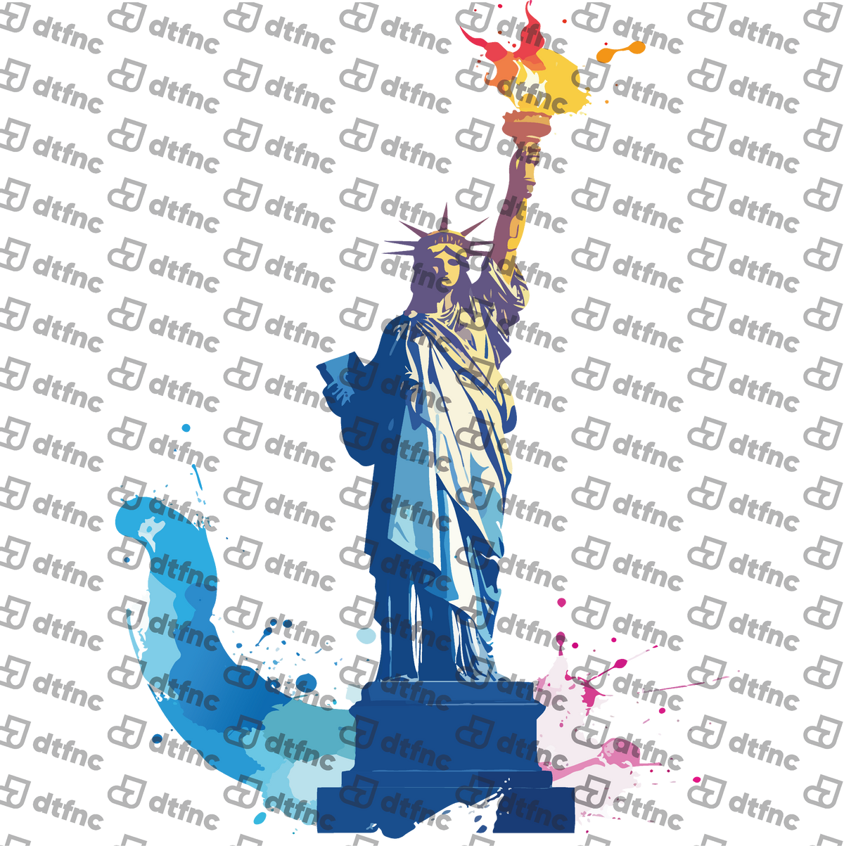 4th of July - Liberty in Color Splash