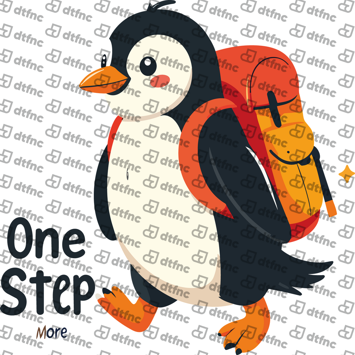 Animals - "One Step More" Backpacking Penguin